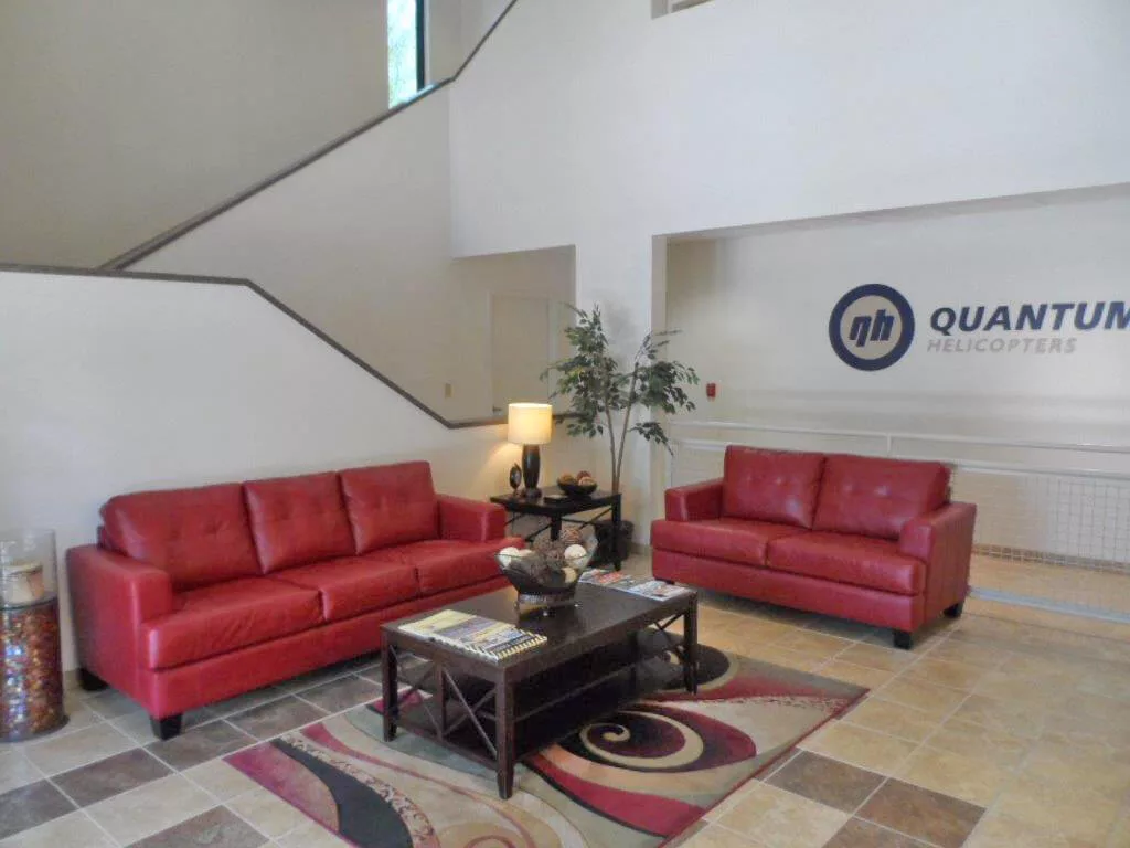 Quantum Helicopters lobby, a top helicopter pilot school