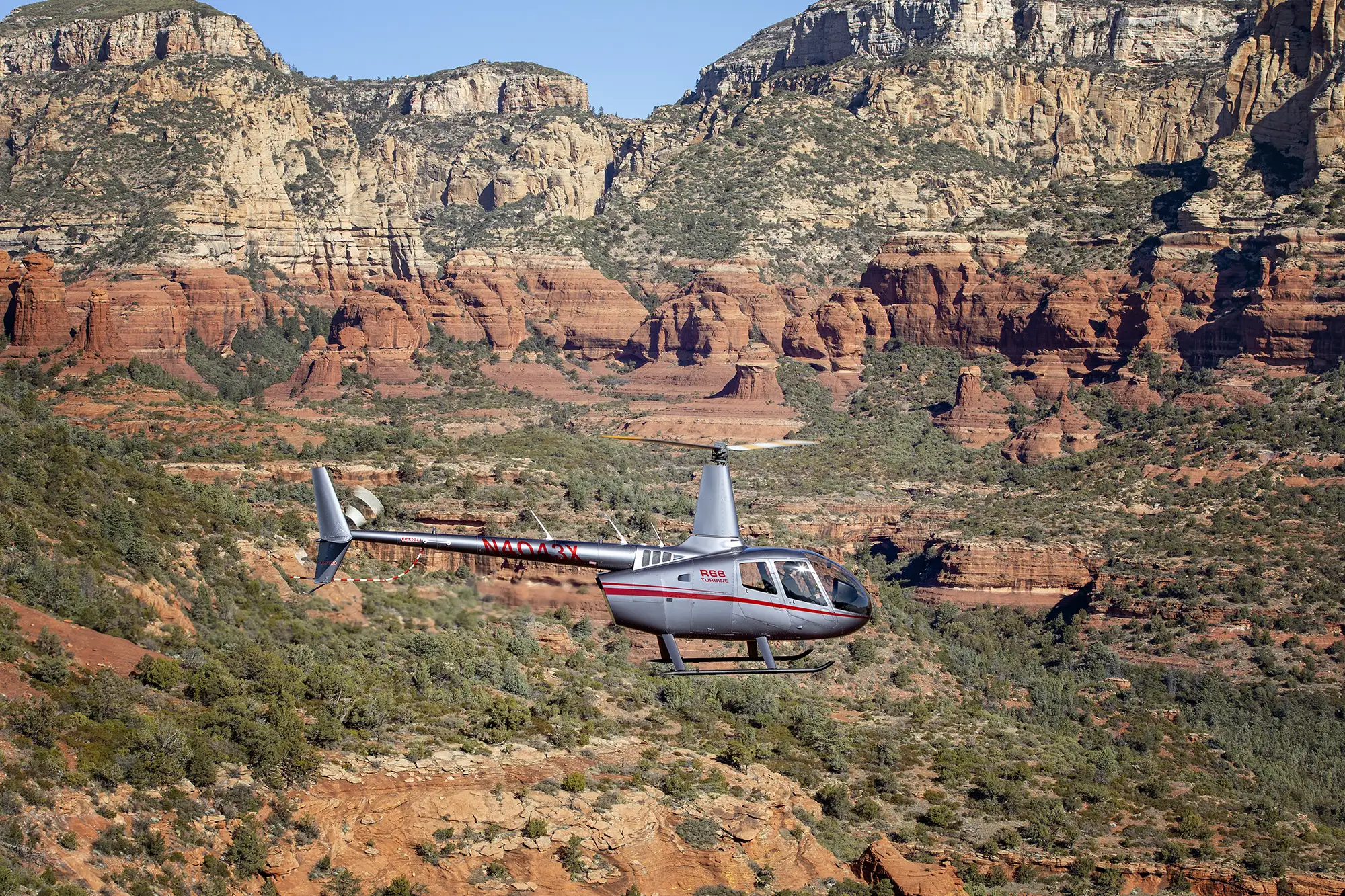 Aerial photography of Quantum Helicopters flight photo Sedona Arizona