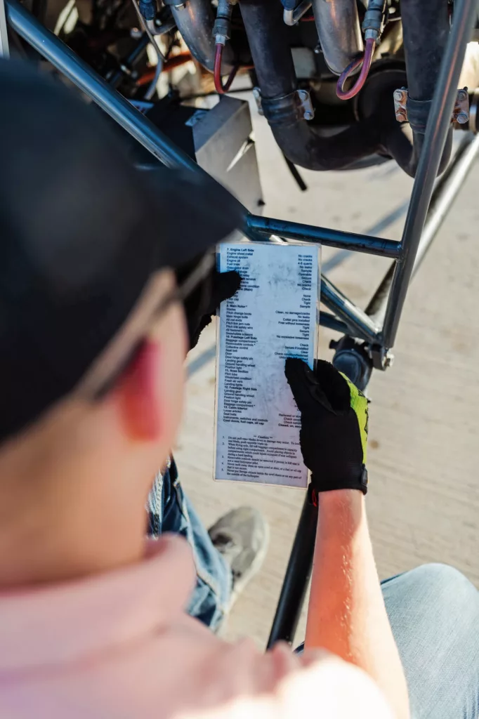 pre-flight checklist