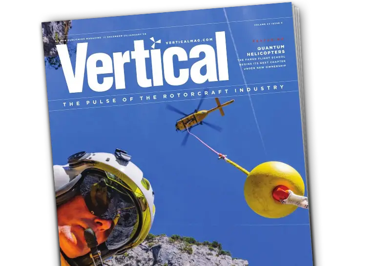 Vertical Magazine Cover Quantum Heli feature