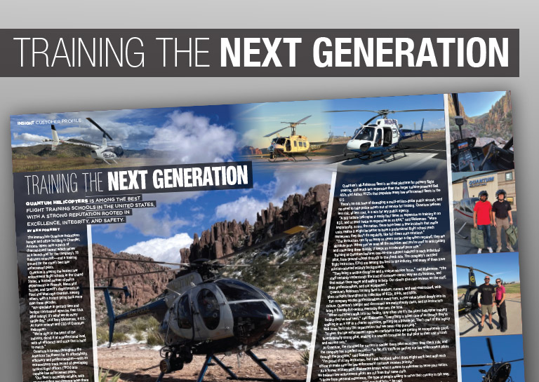 Training the Next Generation magazine article graphic