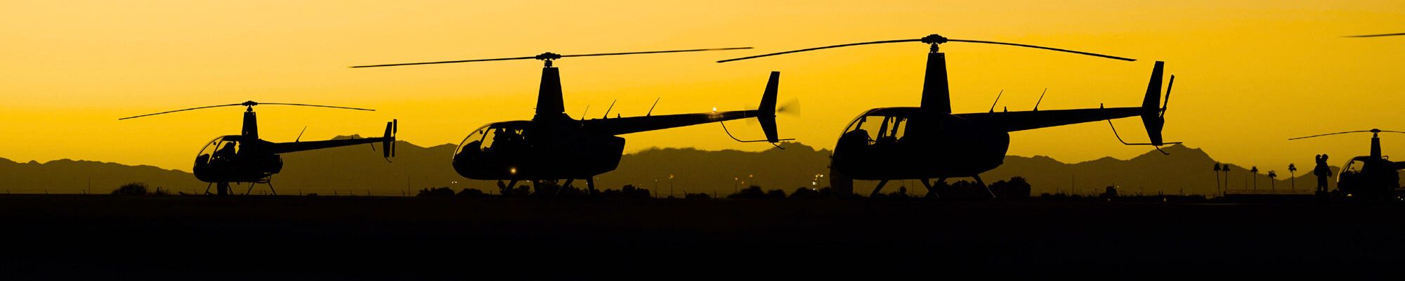 Sunset at Quantum Helicopters